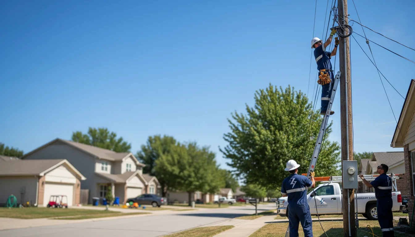Residential electrician providing installation services in Marine City, MI